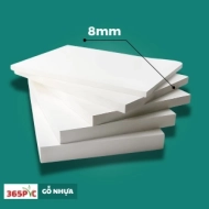 GỖ NHỰA PVC 8MM BÓNG GƯƠNG